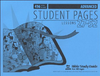 Advanced Student Pages for Lessons 027-52
