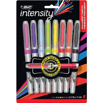BIC Intensity Permanent Marker Fashion Colors - Ultra Fine Point (8 pack)