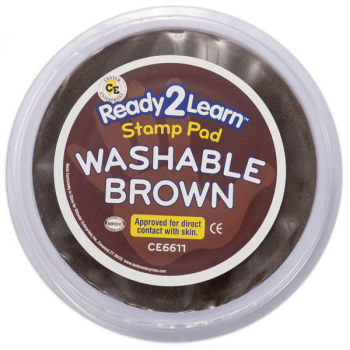 Jumbo Circular Washable Pad - Brown (Ready 2 Learn Stamp Pad)