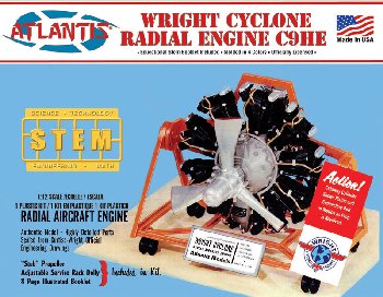 Wright Cyclone 9 Radial Engine Model