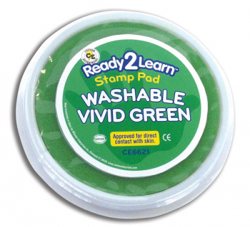 Jumbo Washable Stamp Pad - Vivid Green (Ready 2 Learn Stamp Pad)