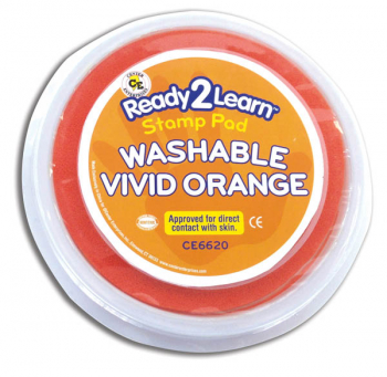 Jumbo Washable Stamp Pad - Vivid Orange (Ready 2 Learn Stamp Pad)