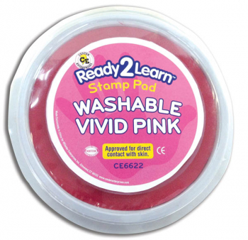 Jumbo Washable Stamp Pad - Vivid Pink (Ready 2 Learn Stamp Pad)
