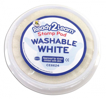 Jumbo Washable Stamp Pad - Vivid White (Ready 2 Learn Stamp Pad)