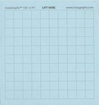 InstaGraphs 100 Grid 10 x 10 Blank Hundred Number Grid (3" x 3" Pad)
