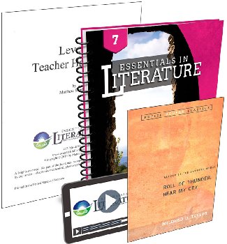 Essentials in Literature Level 7 Bundle (Textbook, Teacher Handbook, Novel, and Online Video Subscription)