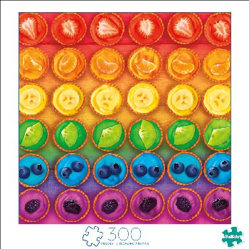 Rainbow Tarts Puzzle (300 large pieces)