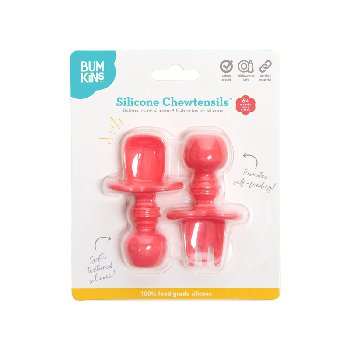 Silicone Chewtensils - Red