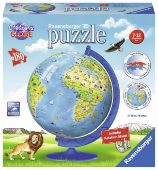 Children's Globe 3D Puzzle with Stand (180 pieces)