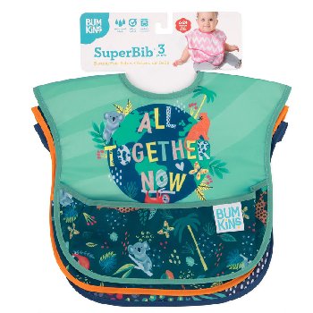 SuperBib 3-pack (All Together Now/Jungle/Animal Prints)