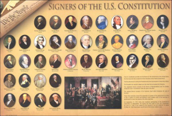 Signers of the U.S. Constitution Placemat