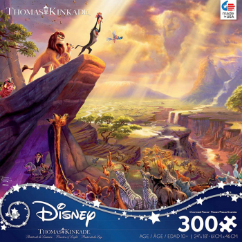 Lion King Puzzle (Thomas Kinkade Disney Collection) 300 Oversized Pieces
