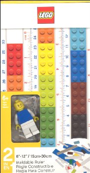 LEGO Buildable Ruler with Minifigure