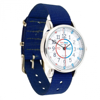EasyRead Time Teacher Past & To Watch - Navy Strap