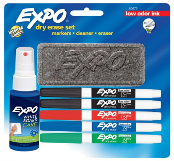 Expo 2 Low Odor Fine Point Dry Erase Set