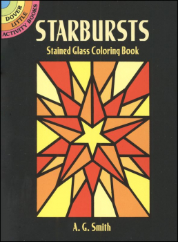 Starbursts Little Stained Glass Coloring Book