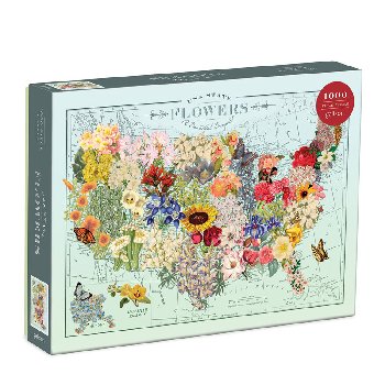 Wendy Gold USA State Flowers Puzzle (1000 pieces)