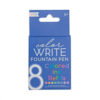 Color Write Fountain Pen Colored Ink Refills (set of 8)