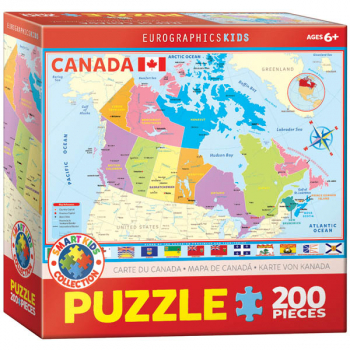 Map of Canada Puzzle - 200 Pieces