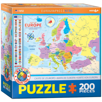 Map of Europe Puzzle - 200 pieces