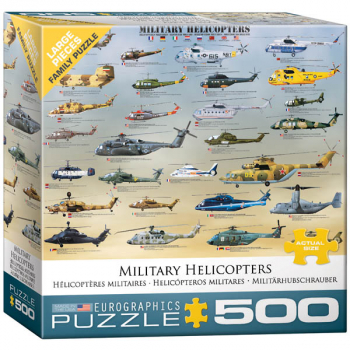 Military Helicopters Puzzle - 500 pieces