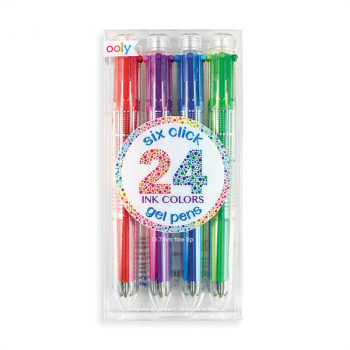 6 Click 24 Colors Gel Pens (set of 4)
