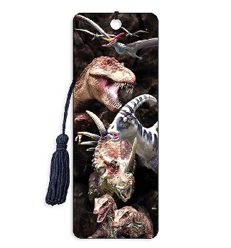 Dinosaurs 3D Bookmark
