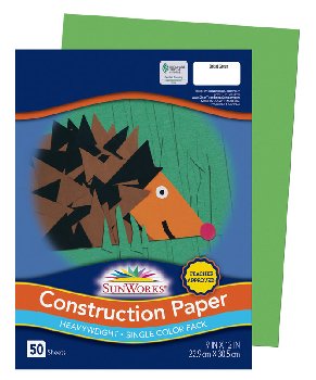 SunWorks Construction Paper Green 9"x12"