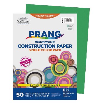 Construction Paper 76# Holiday Green 9"x12"