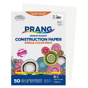Prang Construction Paper White 9"x12"