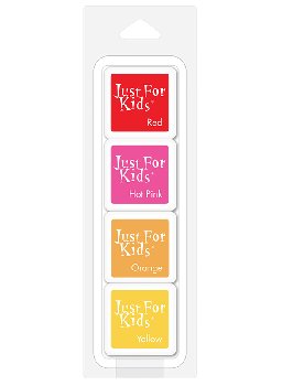 Cool Just for Kids Ink Pads 4-Cube Pack