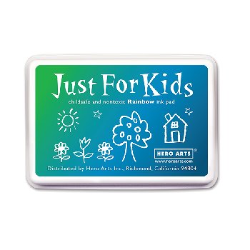 Green to Blue Rainbow Just for Kids Ink Pad