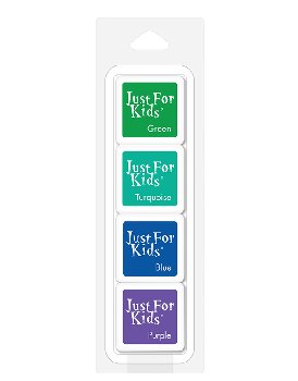 Hot Just for Kids Ink Pads 4-Cube Pack
