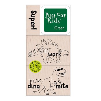 Super Dino Woodblock Stamp Set