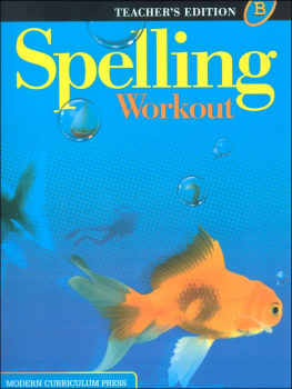 Spelling Workout 2001 Level B Teacher Edition