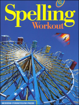 Spelling Workout 2001 Level G Student Edition