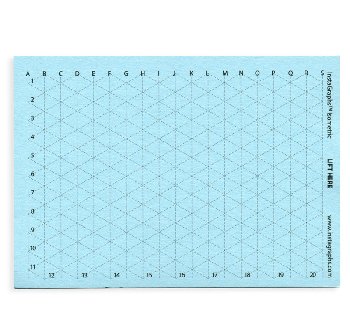 InstaGraphs Isometric Grid 3"x4" 50 sheets/pad