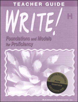 Write! Book H Teacher's Guide