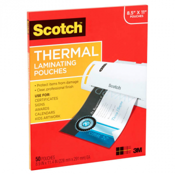 Thermal Laminating Pouches, Letter Size 8.5" x 11" 50 per pack