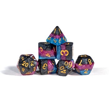 7 Piece Polyhedral Dice Set (5 Layered) - Stinger