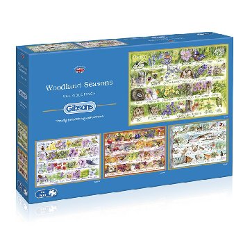 Woodland Seasons Puzzles (4 puzzles & 500 pieces)