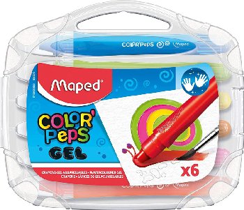 ColorPeps Watercolor Gel Retractable Crayons (6 pack)