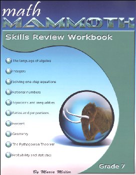 Math Mammoth Grade 7 Color Skills Review Workbook