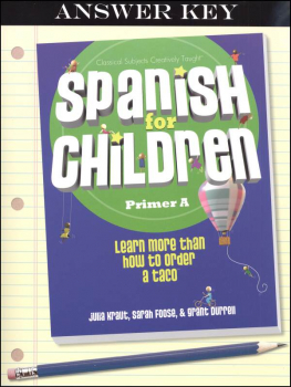 Spanish for Children Primer A Answer Key