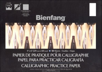 Bienfang 206 Calligraphy Practice Pad - 50 Sheets (9x12)