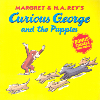 Curious George and the Puppies with Stickers & Audio