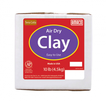 Amaco Air Dry Clay Terra Cotta, 10 lb. Carton