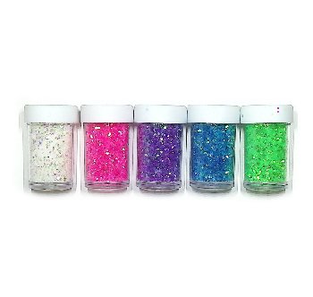 Glitter Shakers - Rainbow Iris (5 count)