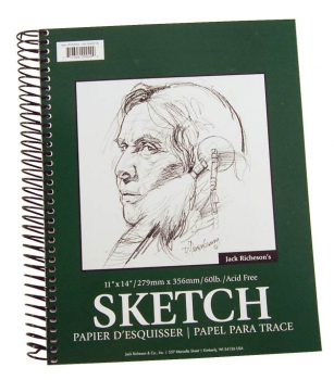 Sketch Book - 11"  x 14" Spiral Bound (100 Sheets)