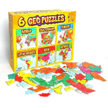 Geopuzzles Boxed Set (all six)